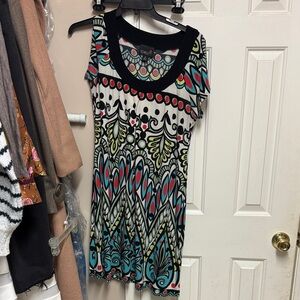 Scarlett Multicolor Patterned Midi Dress